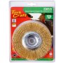 Tork Craft Wire Wheel Brush 125 X 14 X 16MM Arbor With 1/2" Bush