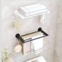 Wall Mounted Bathroom Storage Rack With Shoe Holder