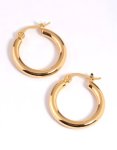 Goldair Gold Plated Thin Hoop Earrings