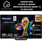 Hisense UR8S Hi-view Ai Engine 180HZ Rgb Miniled Smart Tv - 85 Inch 2026
