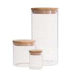 Glass Jar With Bamboo Lid 75ML-1700ML - 1700ML