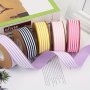 1 Roll 1INCH Striped Ribbon 9 Meters Gift Gift Packaging Bag Ribbon Flower Packaging Color Ribbon Handmade Jewelry Bow Holiday Supplies Ribbons For Bouquets