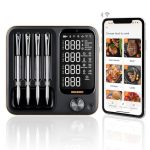 Wireless Meat Thermometer With 4 Probes Inkbird Wifi Meat Thermometer Digital Wireless For Rotisserie Grill Oven Unlimited Range