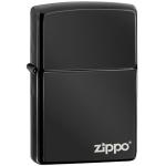 Zippo Polish Black With Logo