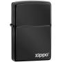 Zippo Polish Black With Logo