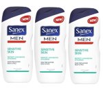 Sanex Men - Dermo Sensitive Skin 3-IN-1 Shower Gel - 500ML Pack Of 3