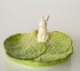 Cabbage Leaf Plate With Bunny – 20X19CM