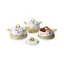 3 Piece Stainless Steel Hot Pot Set Marble