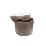 Big Round Leather Stool SGN255