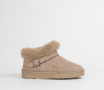 Flat Ankle Boot - 8 Taupe