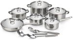 Set Of Heavy Bottom Stainless Steel Cookware Set