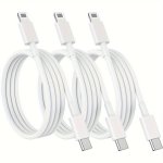 1PC/2PCS/3PCS 3.3FT/100CM Fast Charging Cable Usb-c To Interface For Iphone/ipad/airpods Suitable For Iphone 14/13/12/11/XS/8 Ip