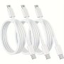 1PC/2PCS/3PCS 3.3FT/100CM Fast Charging Cable Usb-c To Interface For Iphone/ipad/airpods Suitable For Iphone 14/13/12/11/XS/8 Ipad Airpods And More