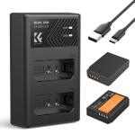 K&f Concept Dual LP-E10 1200MAH Batteries + Charger For Canon