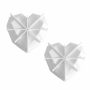 Killer Deals Dessert 3D Diamond Heart Shaped Silicone Baking Mould Set Of 2 - Best Bargains Online