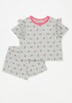 PoP Candy Pj Set - Grey & Pink