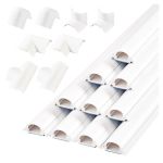 4M Wire Cover Half Round Cable Management Trunking Cable Organiser