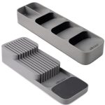 Heartdeco Kitchen Drawer Cutlery Organizer And Knives Storage Tray Set