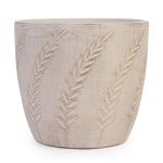 Rustic Leaves Pot 17X15CM