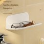 Versatile Folding Wall-mounted Storage Rack - No-drill Multi-purpose Organizer For Bathroom Bedroom And Dorm