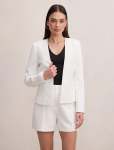 Farrah Fitted Blazer - 16 Porcelain Suit