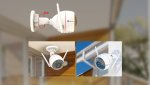 Hikvision Ezviz Husky Air 1080P Full HD Outdoor Wifi Ip Camera With Remote Activated Alarm System And Two-way Audio Copy