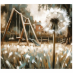 Stretched Canvas Dandelion PlayGround