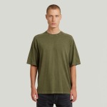 Raw Washed Boxy S S Tee Combat Sm