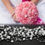 2 Yards 8+3mm Christmas Decoration Fishing Line Beads Chain Garland Flowers Wedding Party Decorations