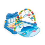 Ashcomonline Baby Activity Play Mat Colourful Crib Toy And Play Gym