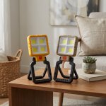Rechargeable Solar LED Camping And Outdoor Light - Orange