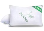 Memory Foam Pillows Queen Size Set Of 2 - Cooling Bed Pillows For Sleeping - Back Stomach Side Sleeper Firm Comfy Cool Shredded