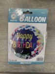 18 Inch Happy Birthday Foil Paint Splash