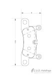 Stone Brake Pad Set Rear W o Sensor SP88480