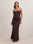 Myla Lace Corset Maxi Dress - 18 Chocolate Freckle