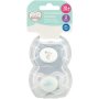 Made 4 Baby 2 Pack Day/night Soother Blue 3+M