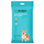 Purry Dog Wipes With Baby Powder Scent – 50 Ct