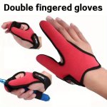 1 Breathable Fishing Glove With Anti Slip Grip And Sun Protection Features Double-finger Design For Comfort And Protection