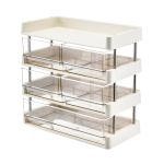 Adrosstoller Portable Adjustable Shelving Systems For Bathroom Office Kitchen Multiple Layer Space Optimization Easy Assembly Sh