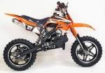 50CC 2 Stroke Econo Air Cooled 3HP Mini Dirt Bike - Orange 4-10 Years