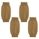 Fashion Winter Wool Fingerless Glove - Set Of 2 Pairs - Brown
