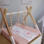 Changing Mat Cover Baby Purple Bird Tree Branche