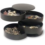 4AKID Compact Rotating Jewellery Organizer - Black