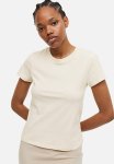 Fitted T-Shirt - Light Beige