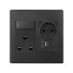 Sa Eu Wall Socket USB 20W - Black