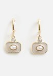 Brianna Drop Disk Earring - Gold