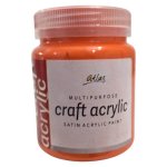 Multipurpose Craft Acrylic 250ML Orange Crush