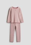 Ribbed Cotton Pyjamas - Pink