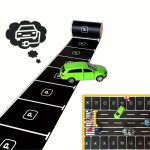 1PC Creative Parking Lot Paper Tape Railway Train Curve Design Tape