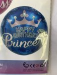 18 Inch Happy Birthday Foil Prince